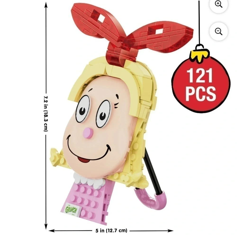 The Grinch Cindy Lou Who Brickcraft Building Block Set NEW Christmas Ornament